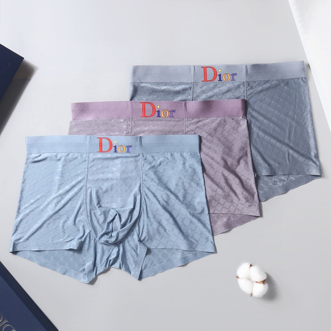 Dior Five-Colour Boxer Briefs 3-Piece Box Collection Essentials