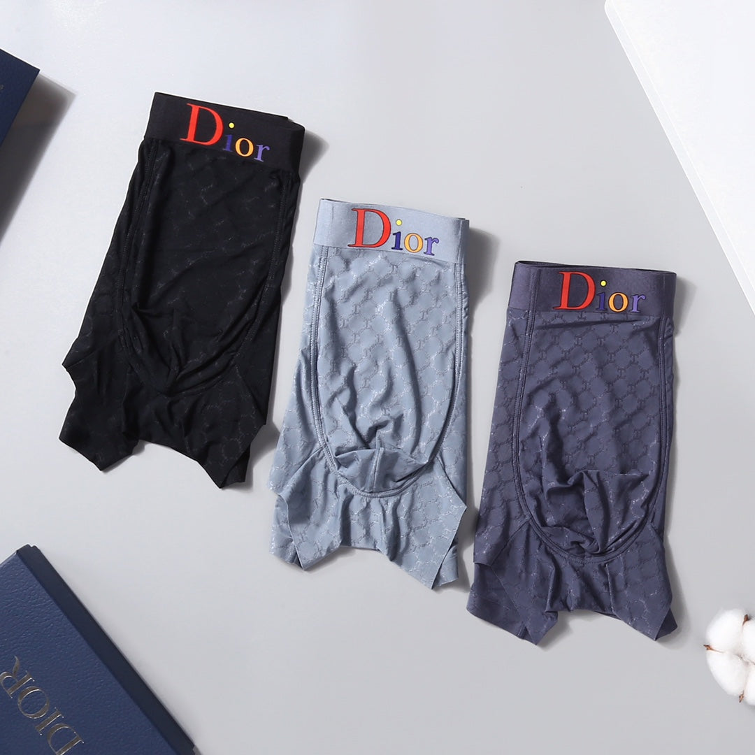 Dior Five-Colour Boxer Briefs 3-Piece Box Collection Essentials