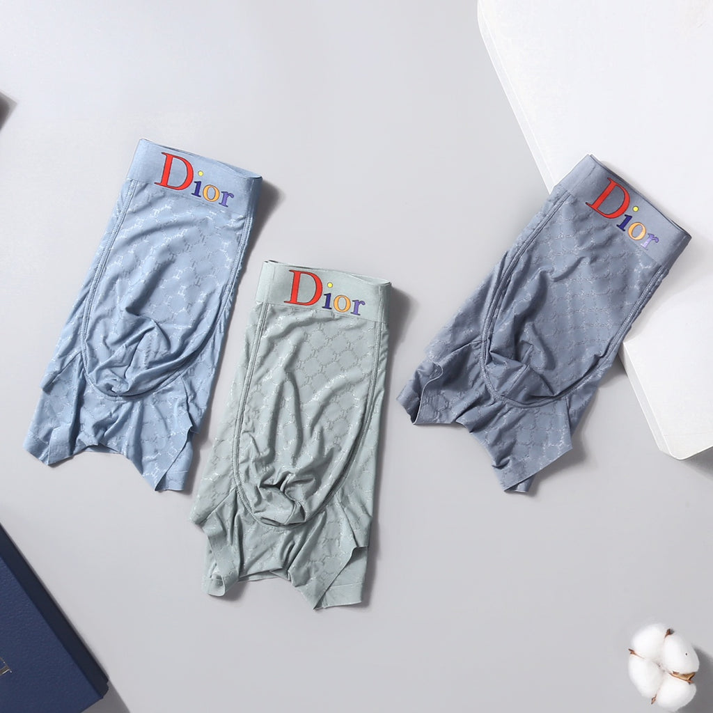 Dior Five-Colour Boxer Briefs 3-Piece Box Collection Essentials
