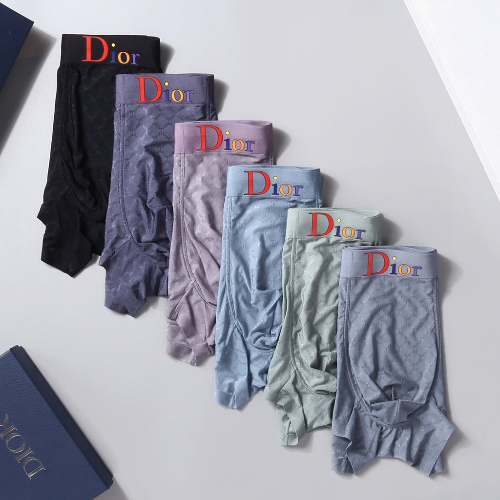 Dior Five-Colour Boxer Briefs 3-Piece Box Collection Essentials