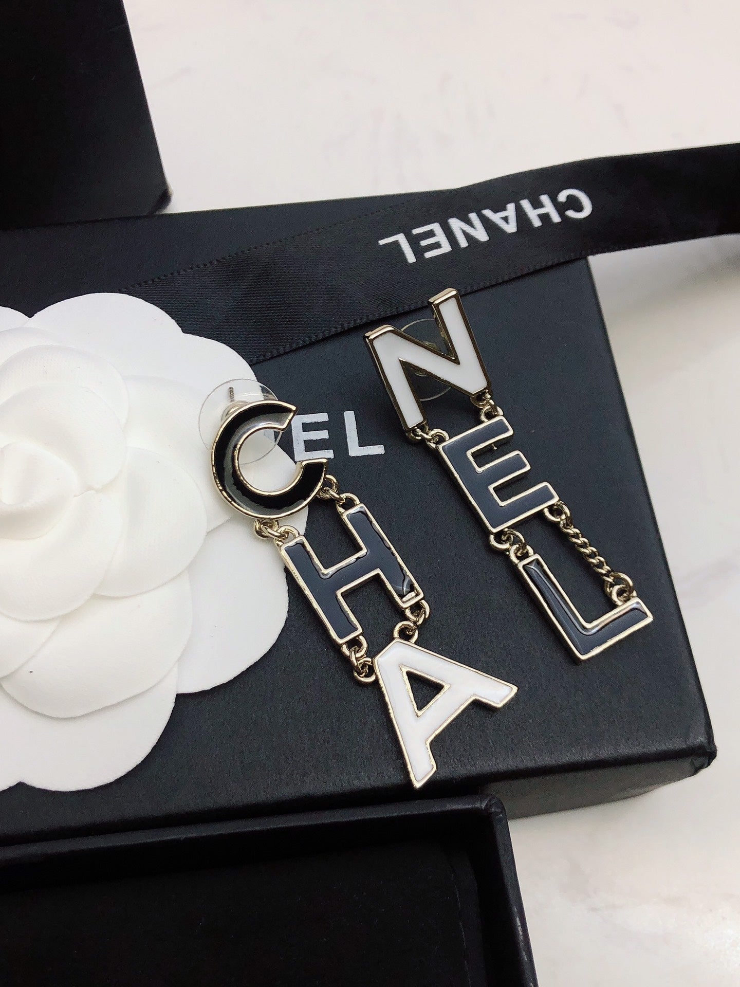 Signature Emblem Statement Earrings in Gold-Tone – Design 015 detail view