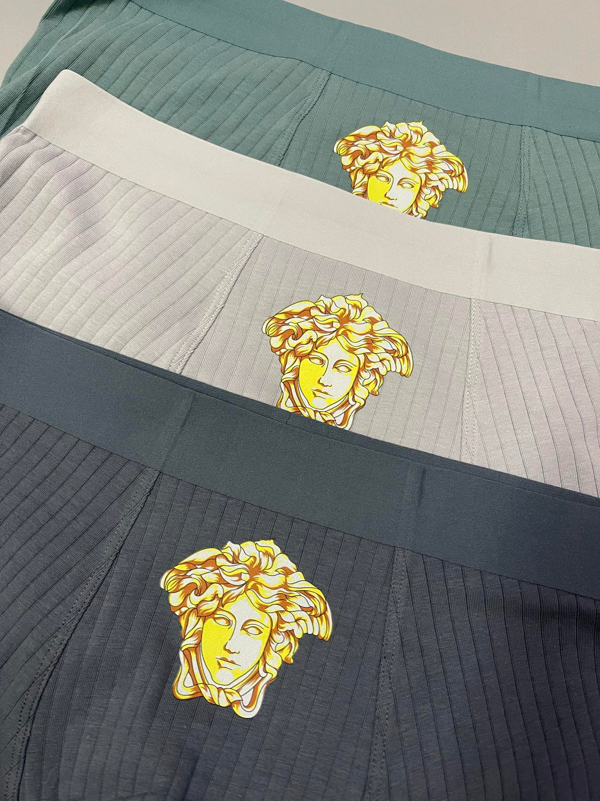 Versace Cotton Men's Boxer Briefs - 3-Piece Box