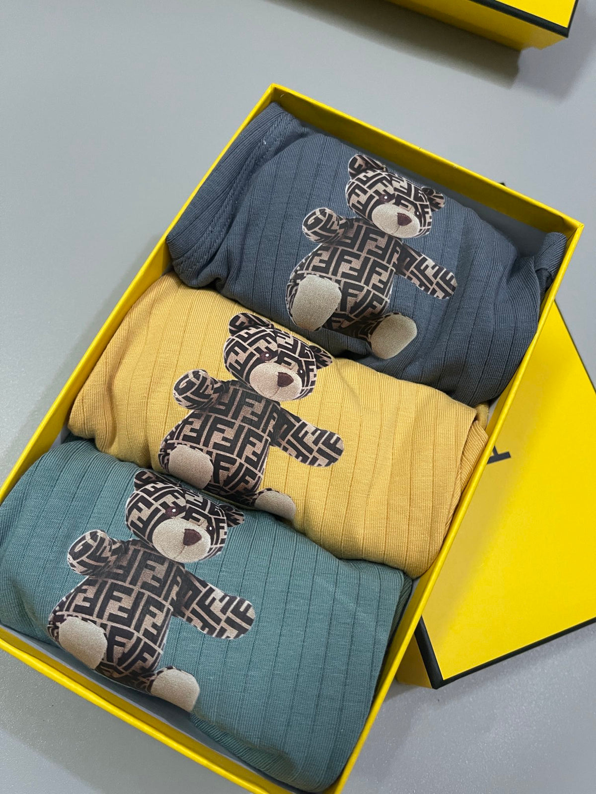 Fendi Cotton Men's Boxer Briefs - 3-Piece Box