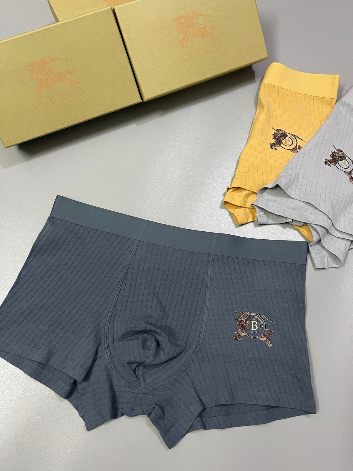 Burberry Cotton Men's Boxer Briefs - 3-Piece Box