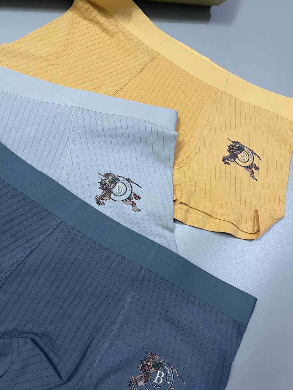 Burberry Cotton Men's Boxer Briefs - 3-Piece Box