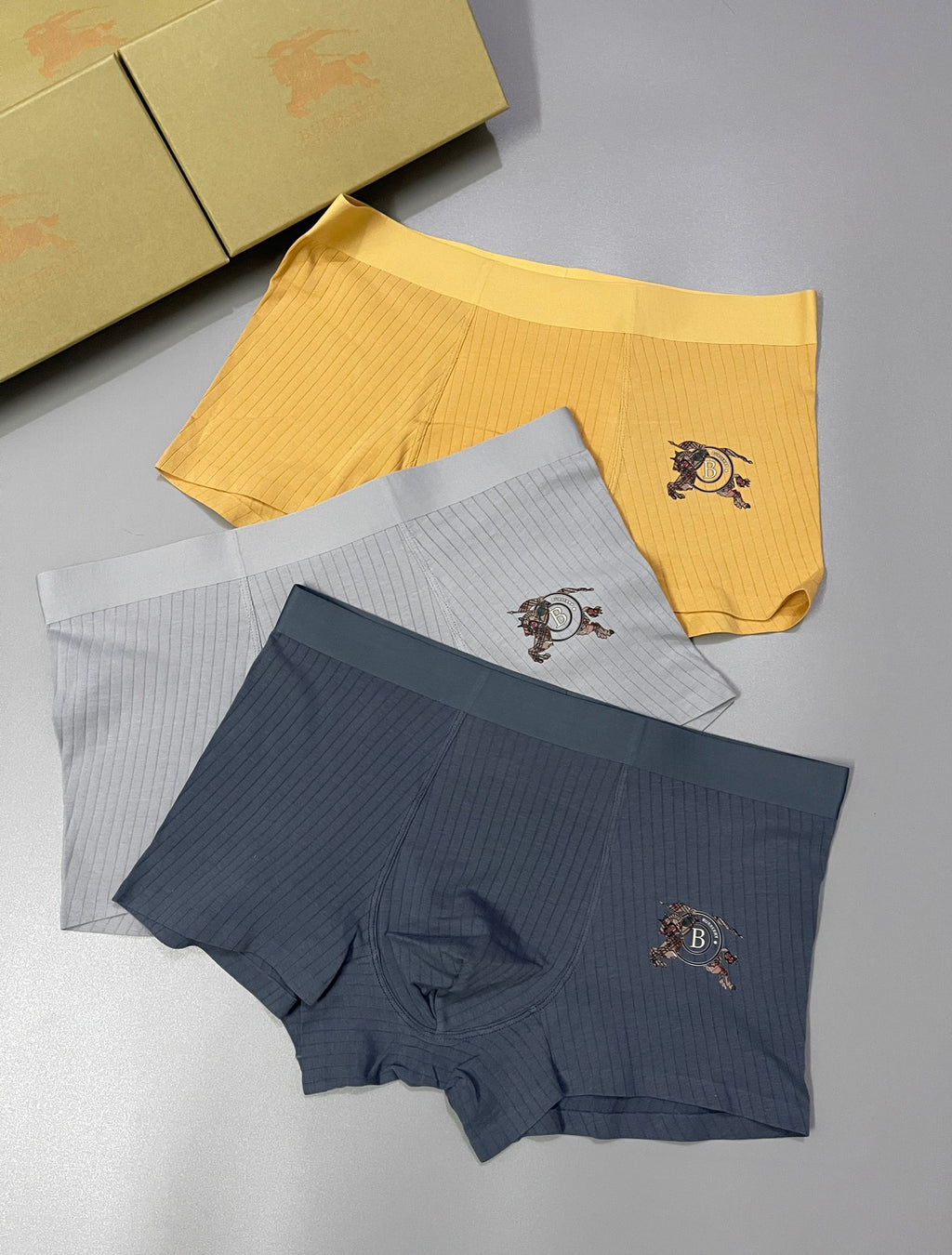 Burberry Cotton Men's Boxer Briefs - 3-Piece Box