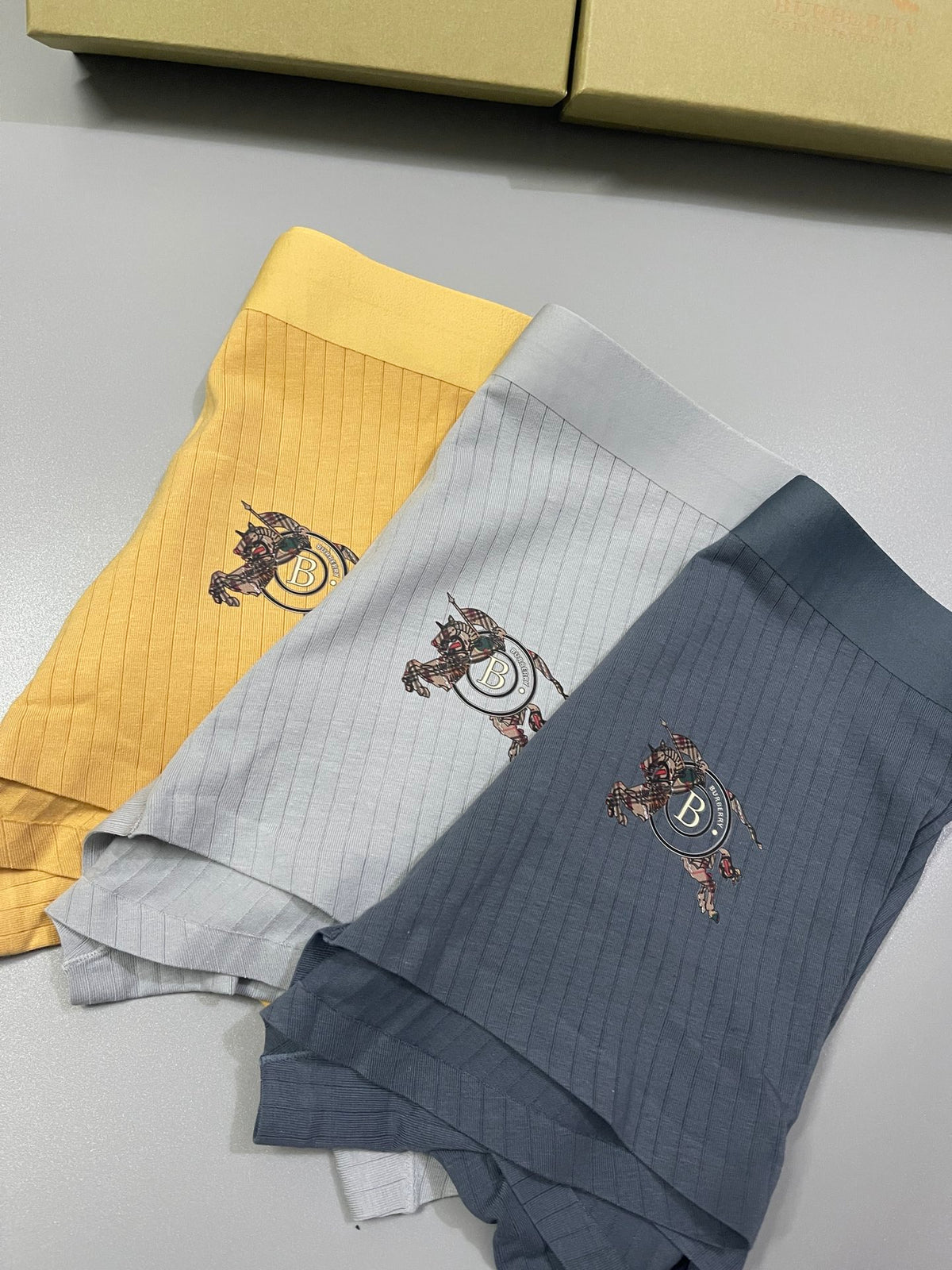Burberry Cotton Men's Boxer Briefs - 3-Piece Box