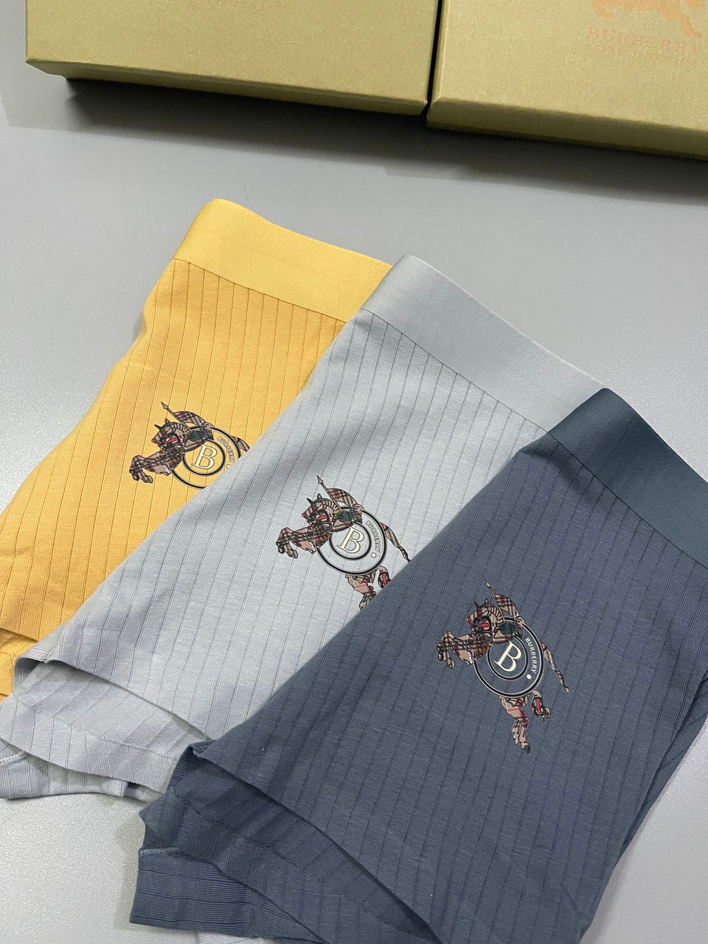 Burberry Cotton Men's Boxer Briefs - 3-Piece Box