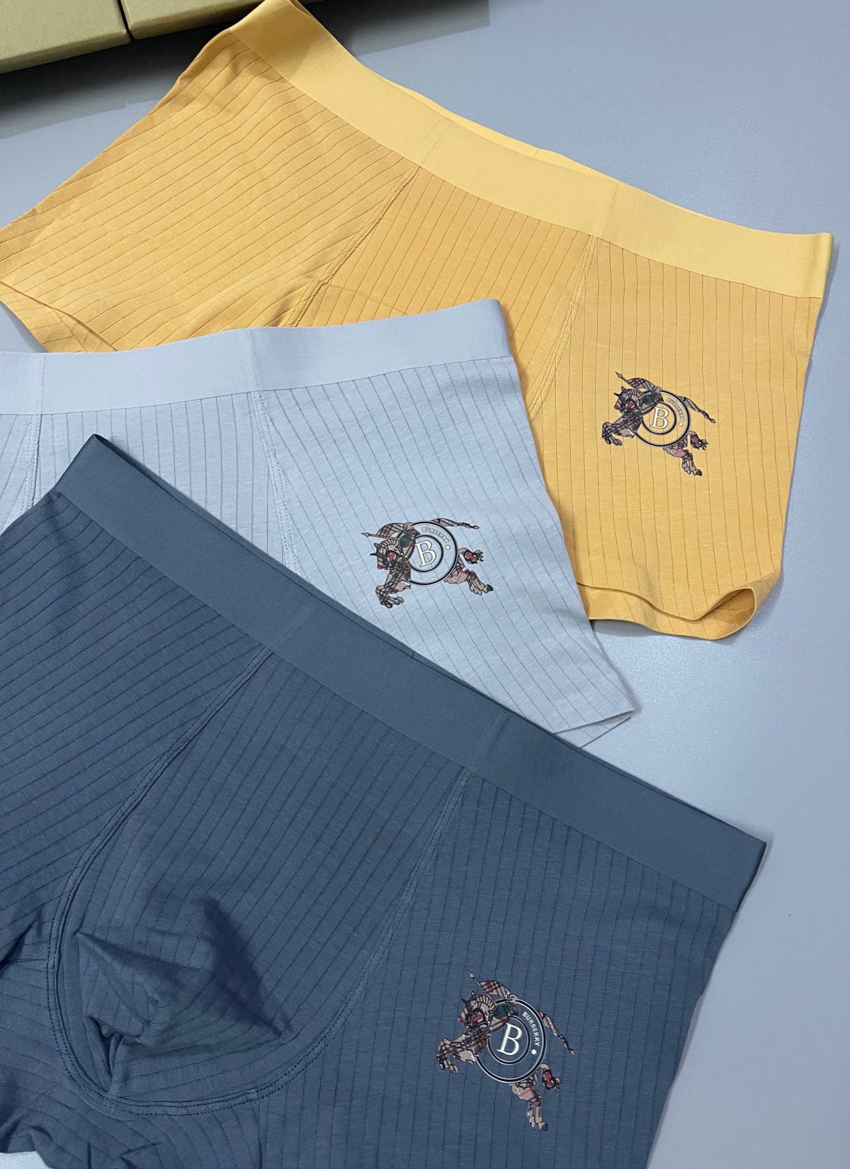 Burberry Cotton Men's Boxer Briefs - 3-Piece Box