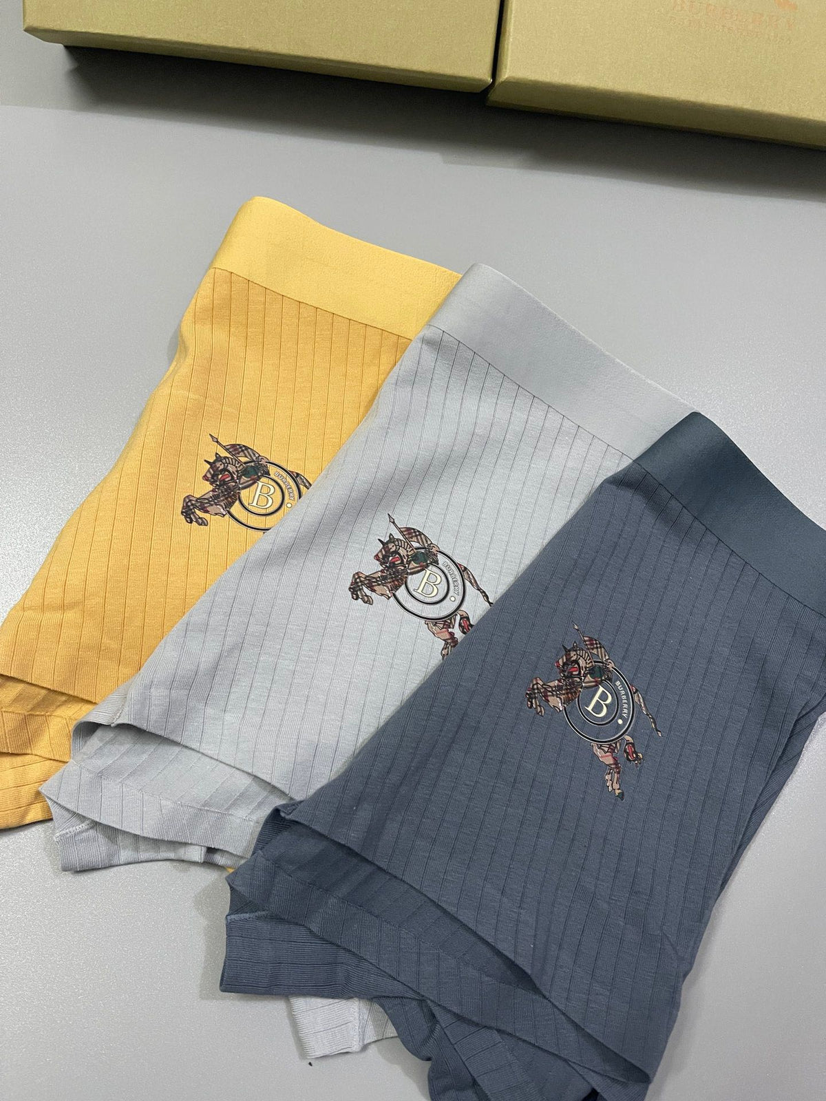 Burberry Cotton Men's Boxer Briefs - 3-Piece Box