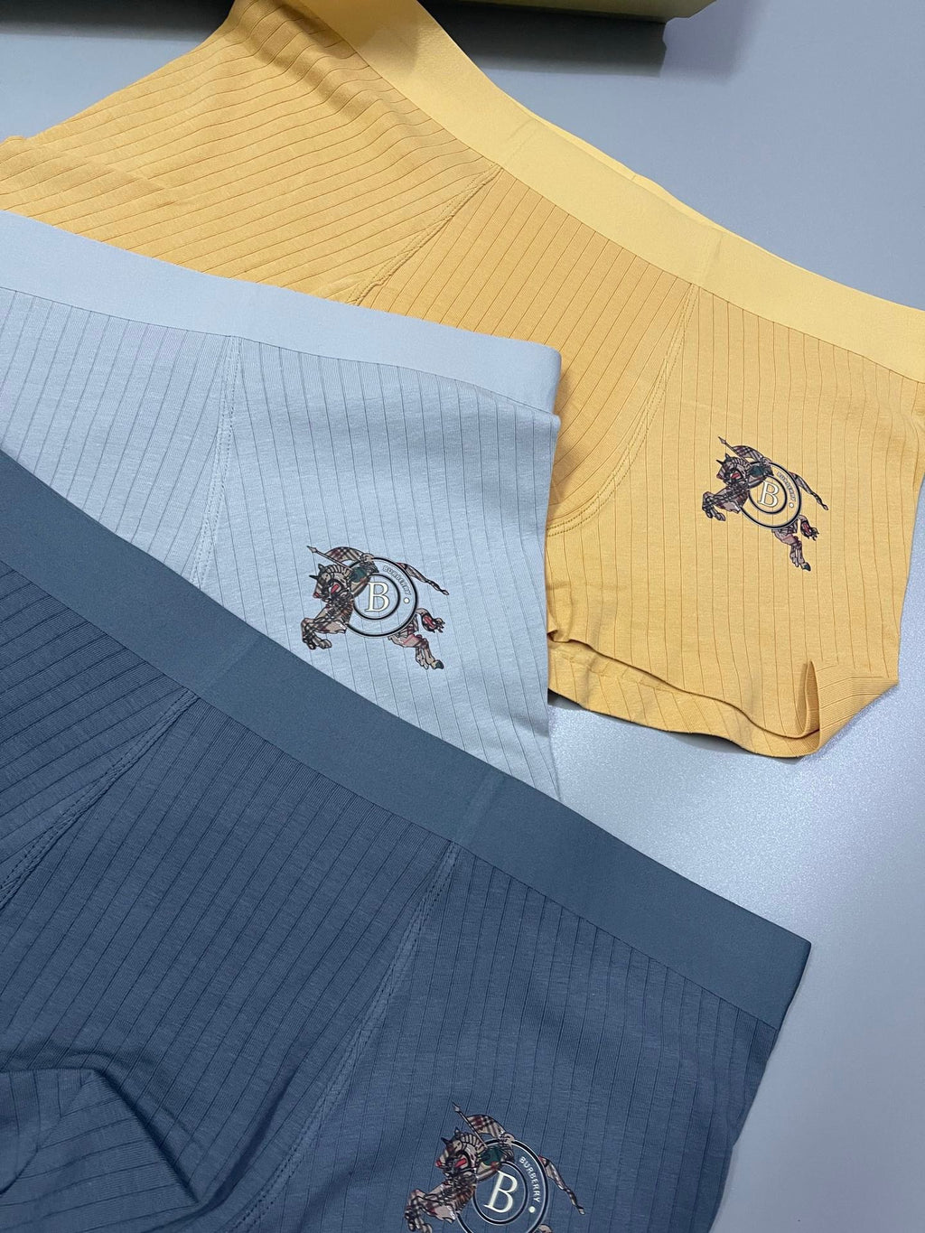 Burberry Cotton Men's Boxer Briefs - 3-Piece Box