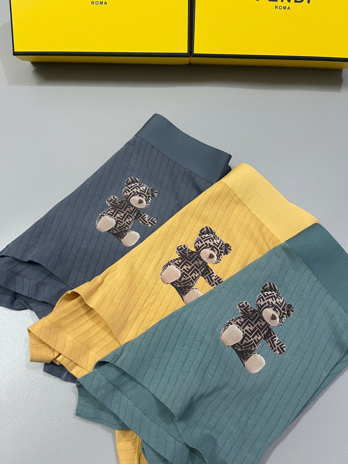 Fendi Cotton Men's Boxer Briefs - 3-Piece Box