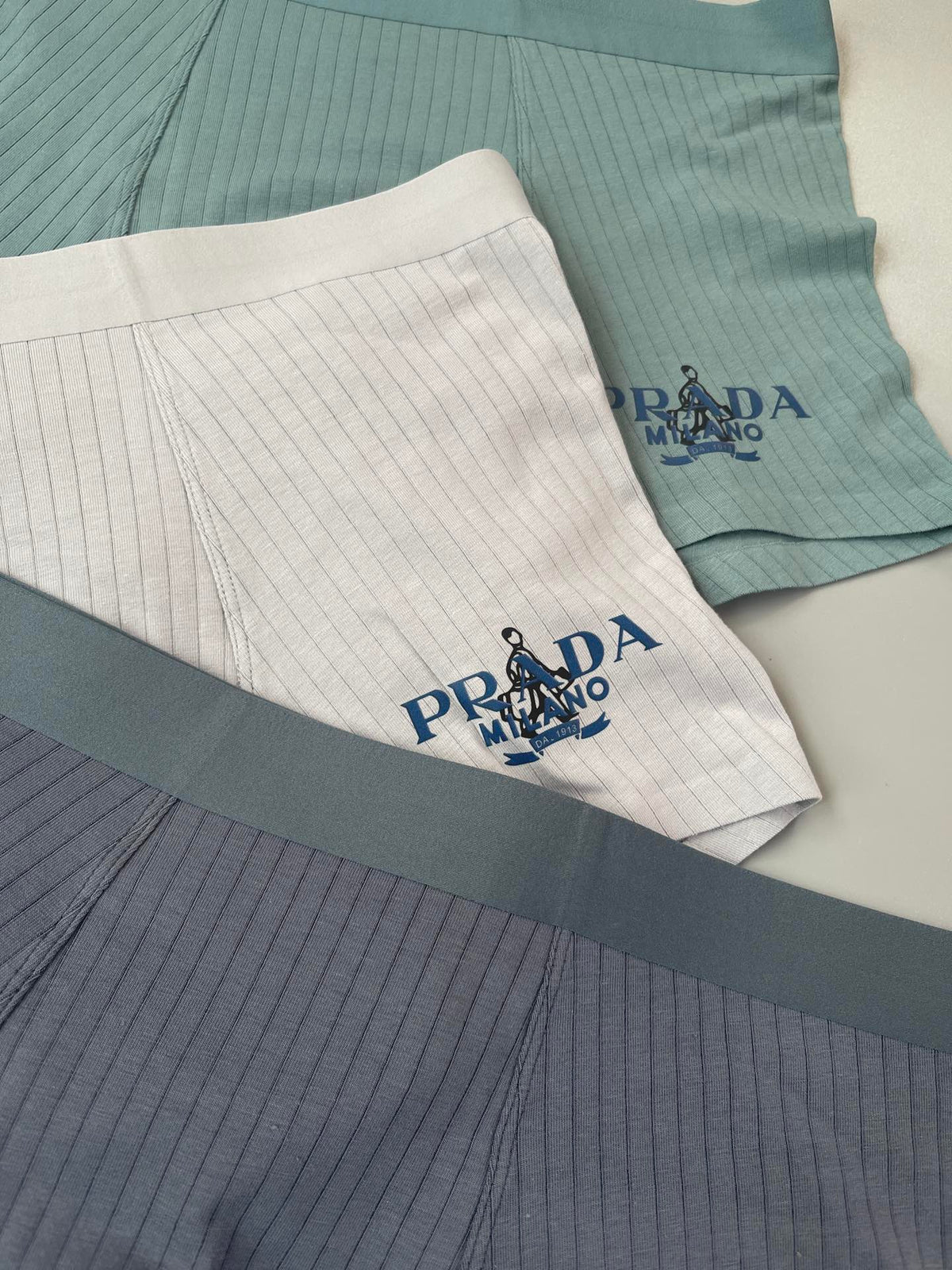 Prada Cotton Men's Boxer Briefs - 3-Piece Box