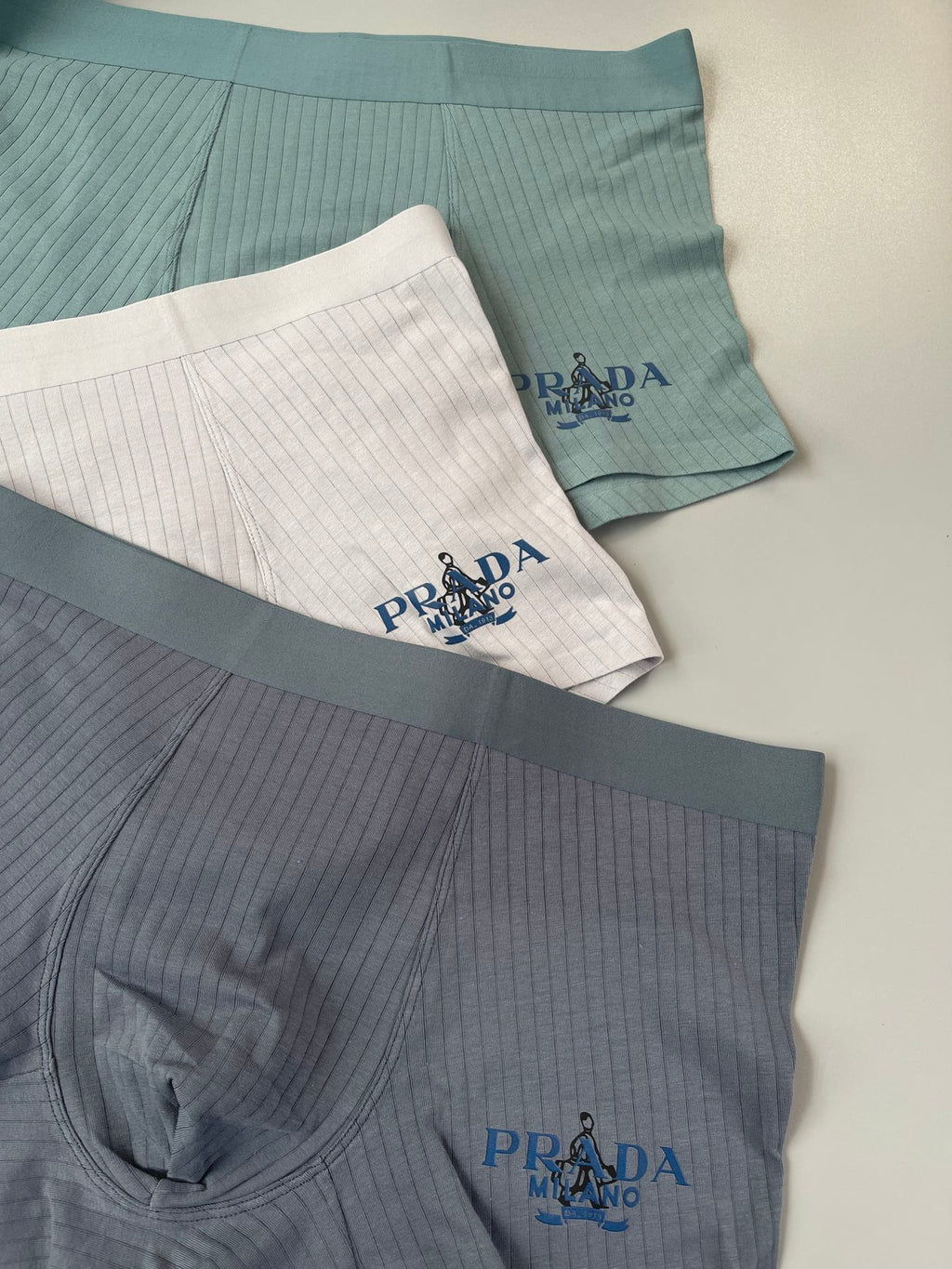 Prada Cotton Men's Boxer Briefs - 3-Piece Box