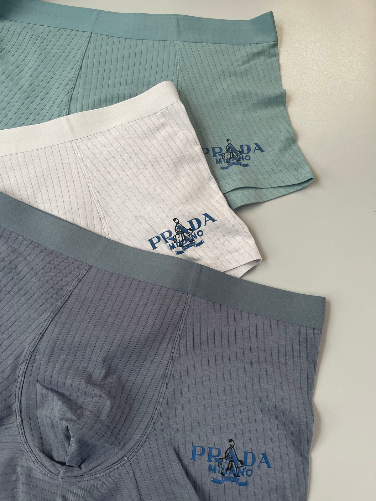 Prada Cotton Men's Boxer Briefs - 3-Piece Box