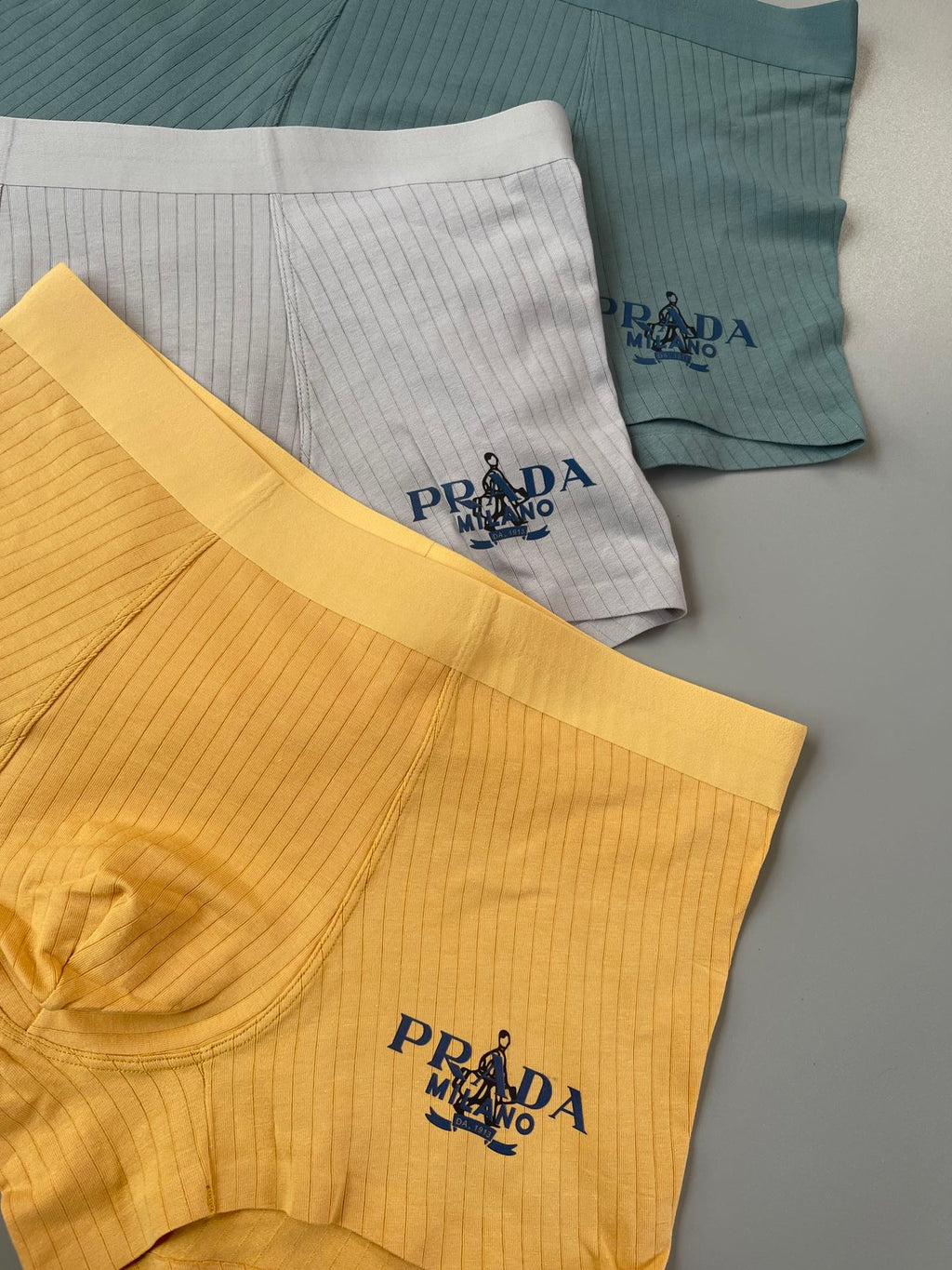 Prada Cotton Men's Boxer Briefs - 3-Piece Box