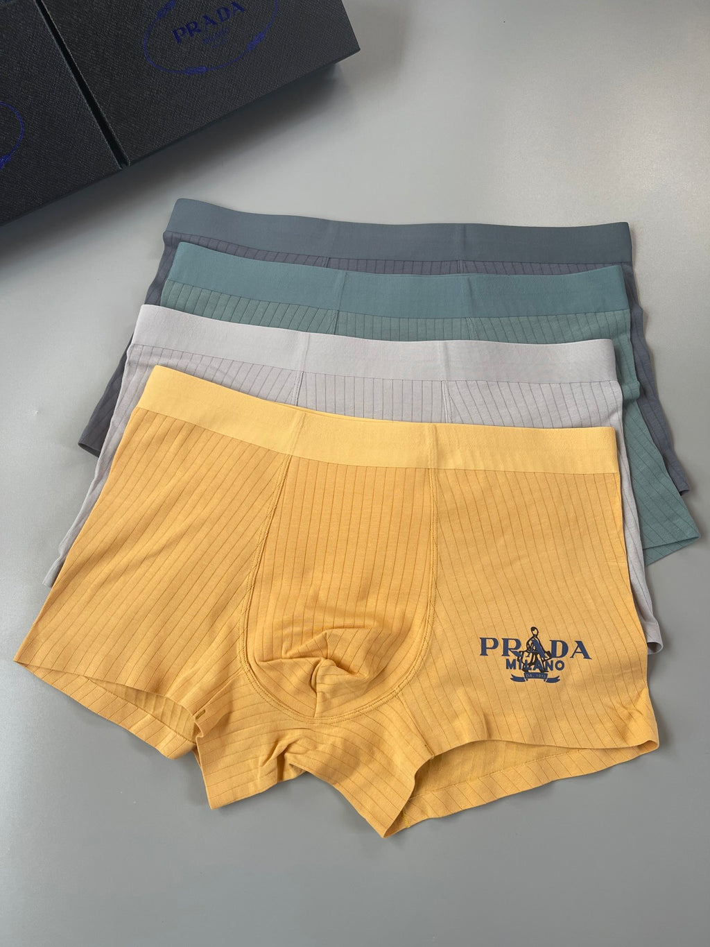 Prada Cotton Men's Boxer Briefs - 3-Piece Box