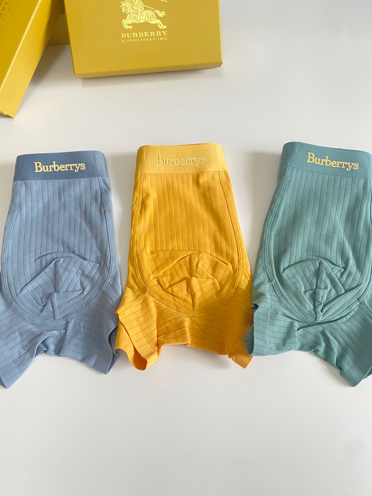 Burberry Cotton Men's Boxer Briefs - 3-Piece Box