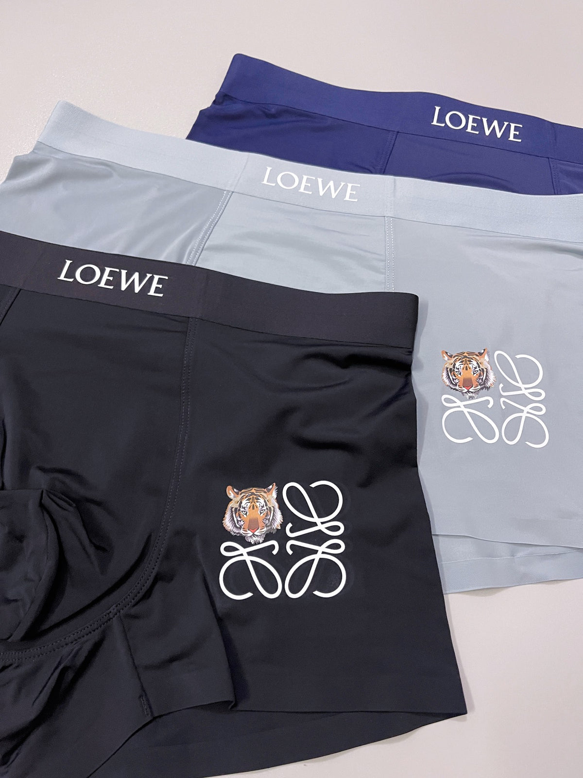 Loewe Nylon Blend Men's Boxer Briefs - 3-Piece Box