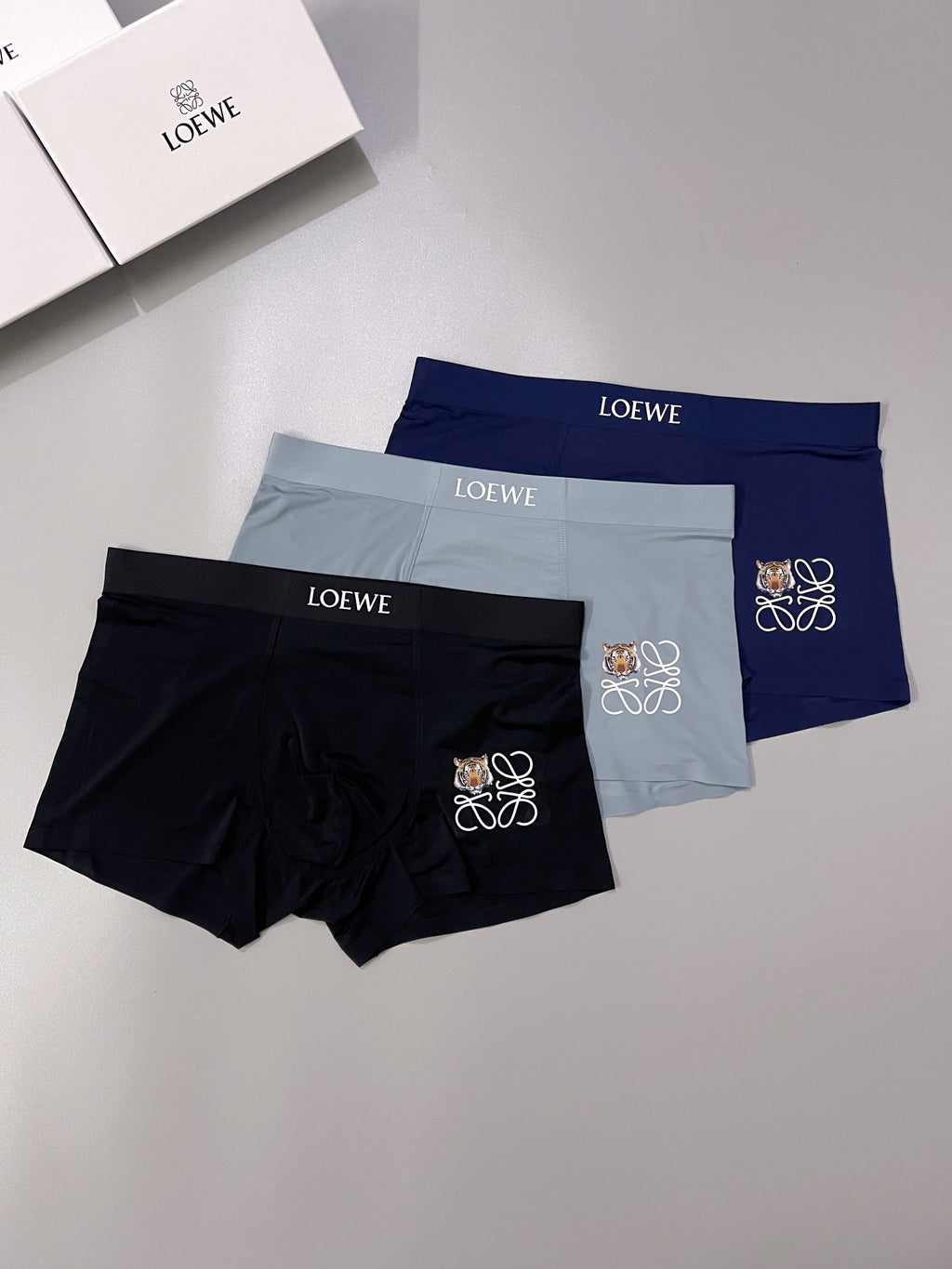 Loewe Nylon Blend Men's Boxer Briefs - 3-Piece Box