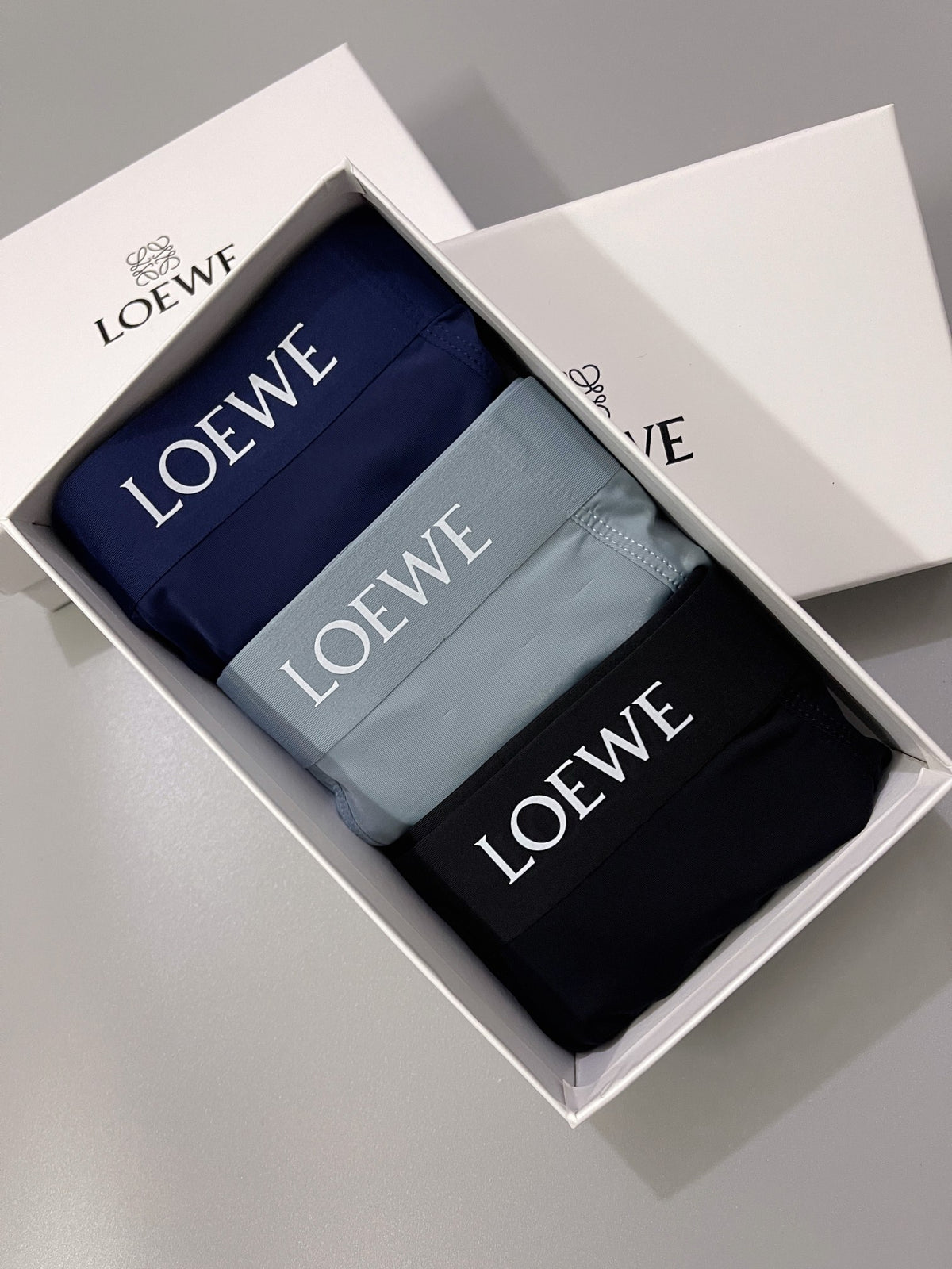 Loewe Nylon Blend Men's Boxer Briefs - 3-Piece Box