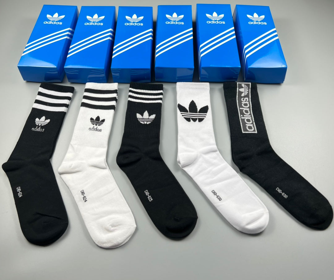 Adidas Cotton Short Socks - 5-Pair Pack