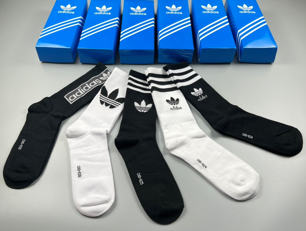 Adidas Cotton Short Socks - 5-Pair Pack