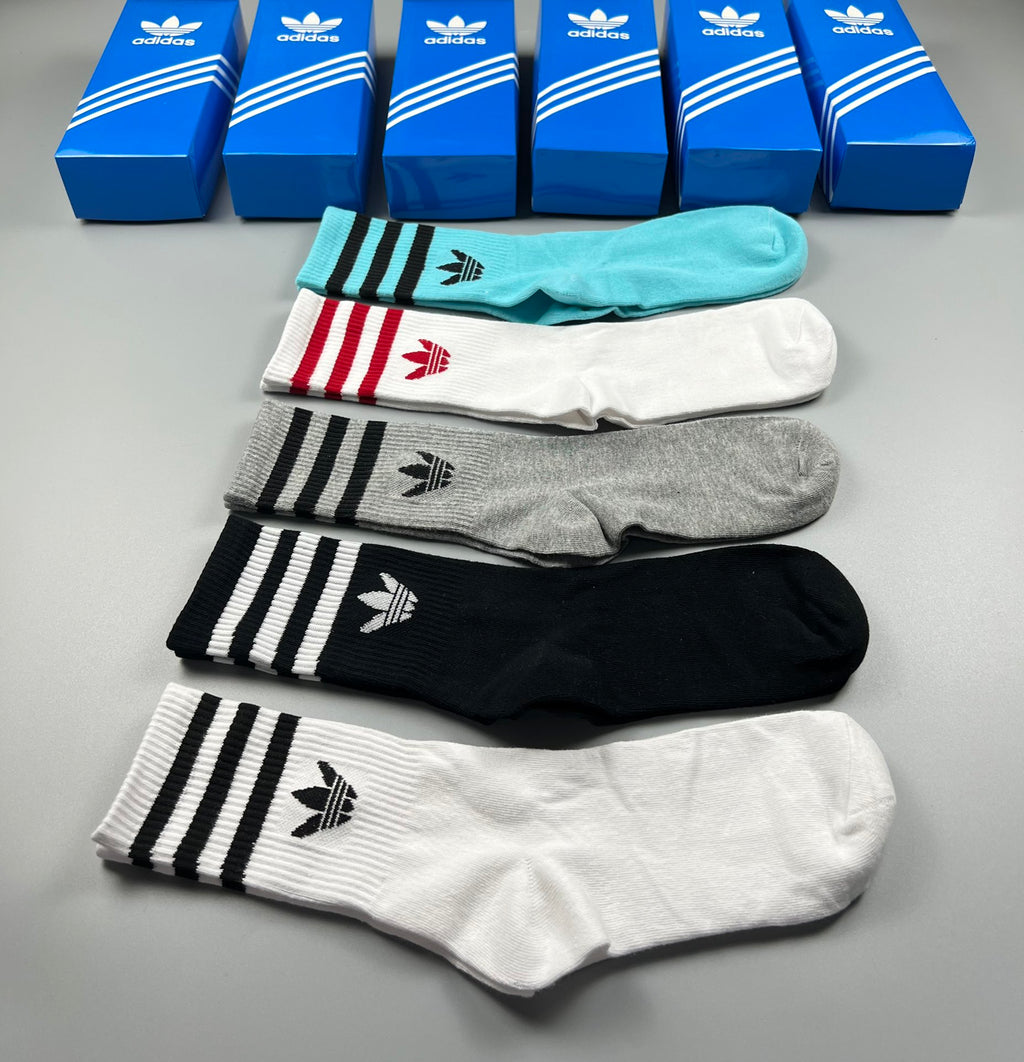 Adidas Cotton Short Socks - 5-Pair Pack