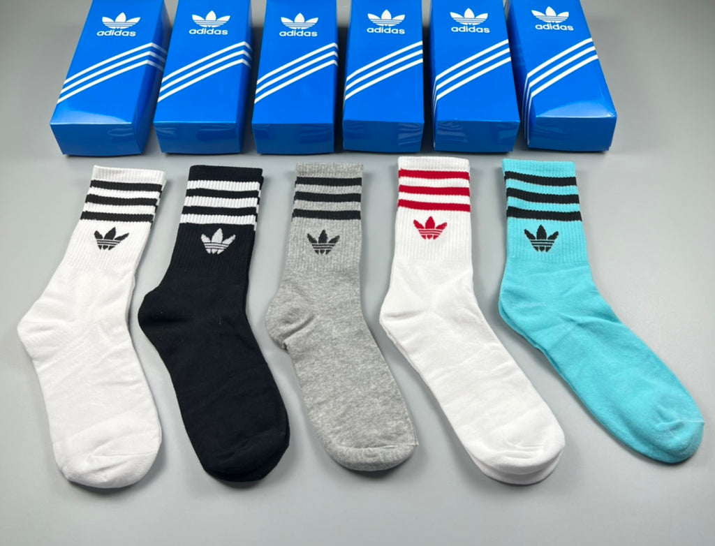 Adidas Cotton Short Socks - 5-Pair Pack