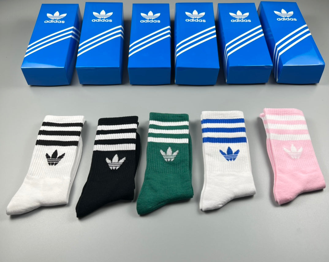 Adidas Cotton Short Socks - 5-Pair Pack