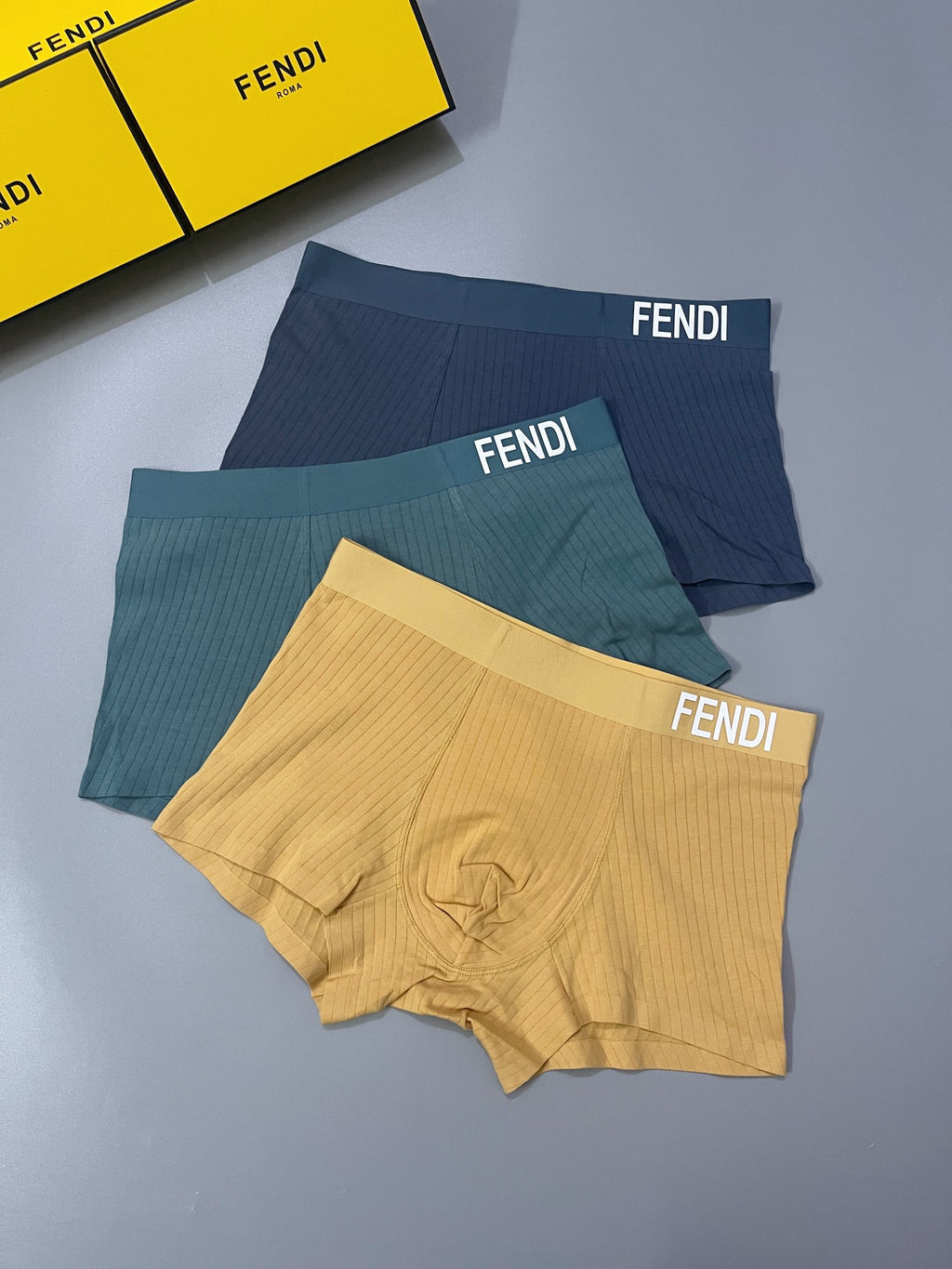Fendi Cotton Men's Boxer Briefs - 3-Piece Box