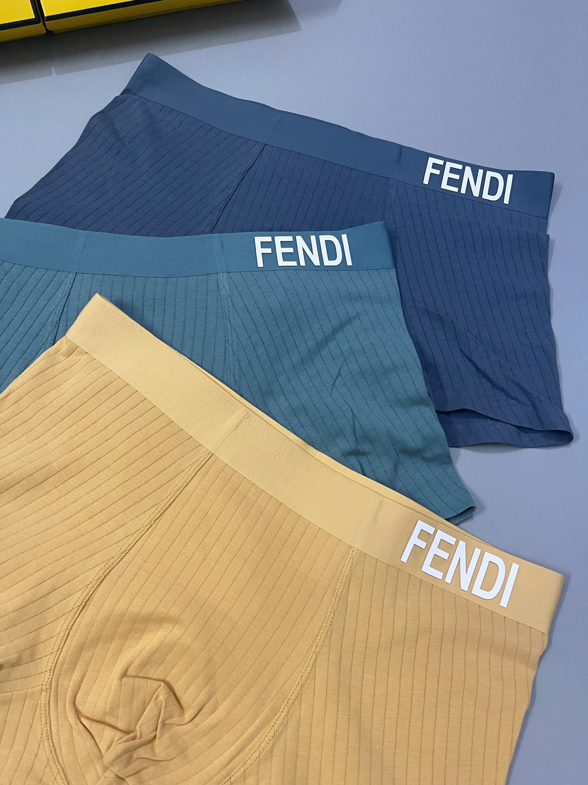 Fendi Cotton Men's Boxer Briefs - 3-Piece Box