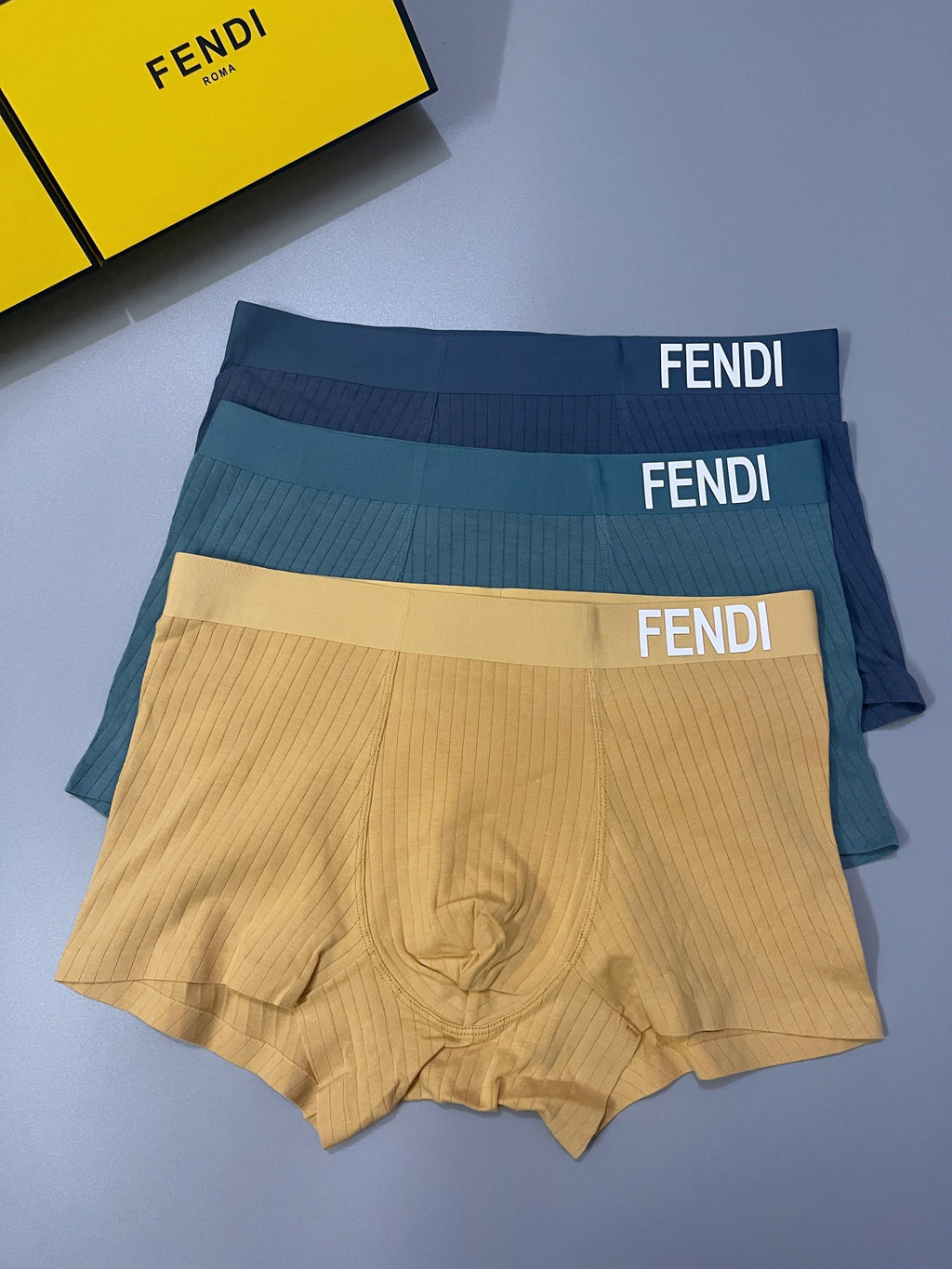 Fendi Cotton Men's Boxer Briefs - 3-Piece Box