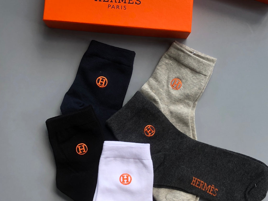 Hermes Crew Socks - 5-Pair Pack