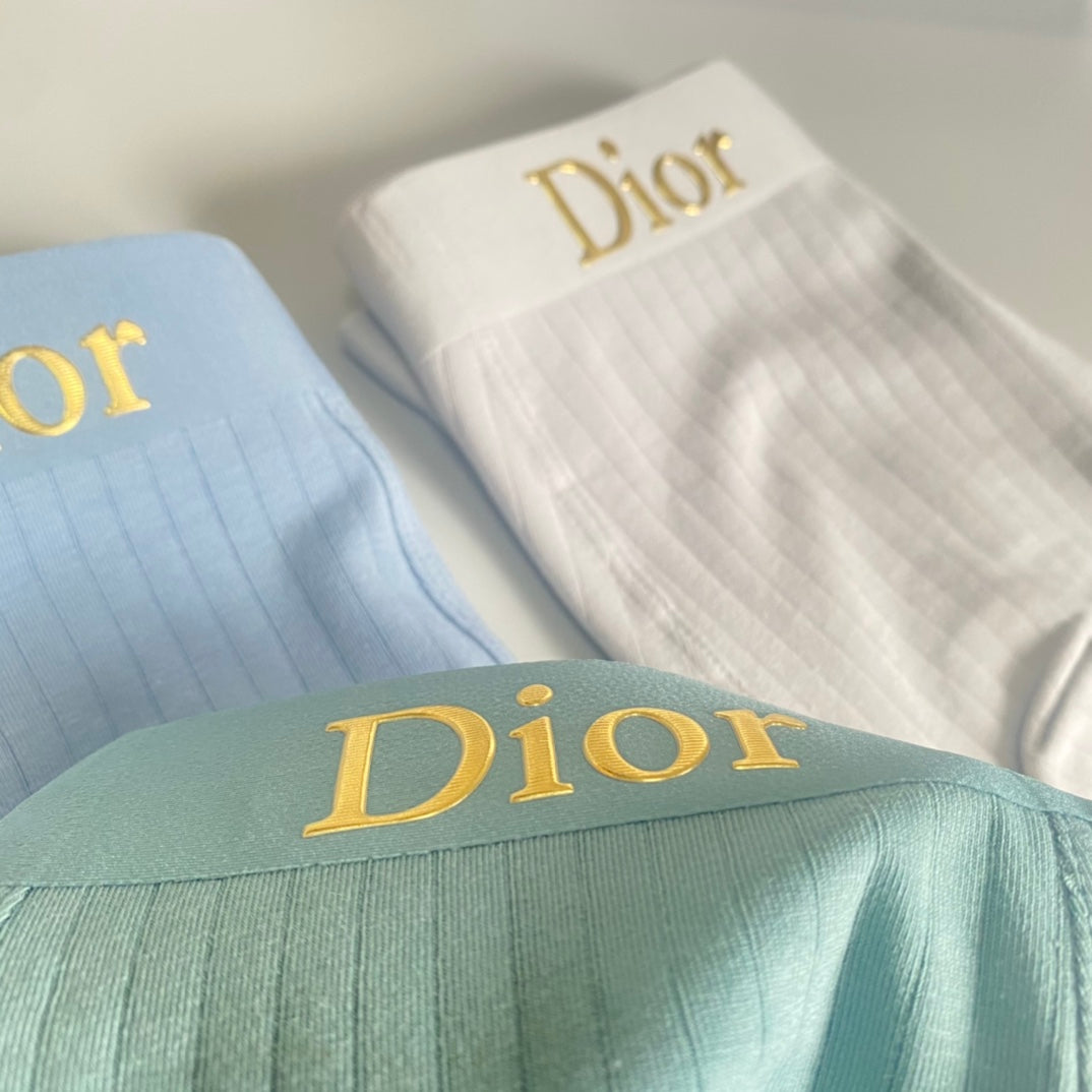 Dior Visible Branded Waistband Or Emblem Details Men's Boxer Briefs - 3-Piece Box