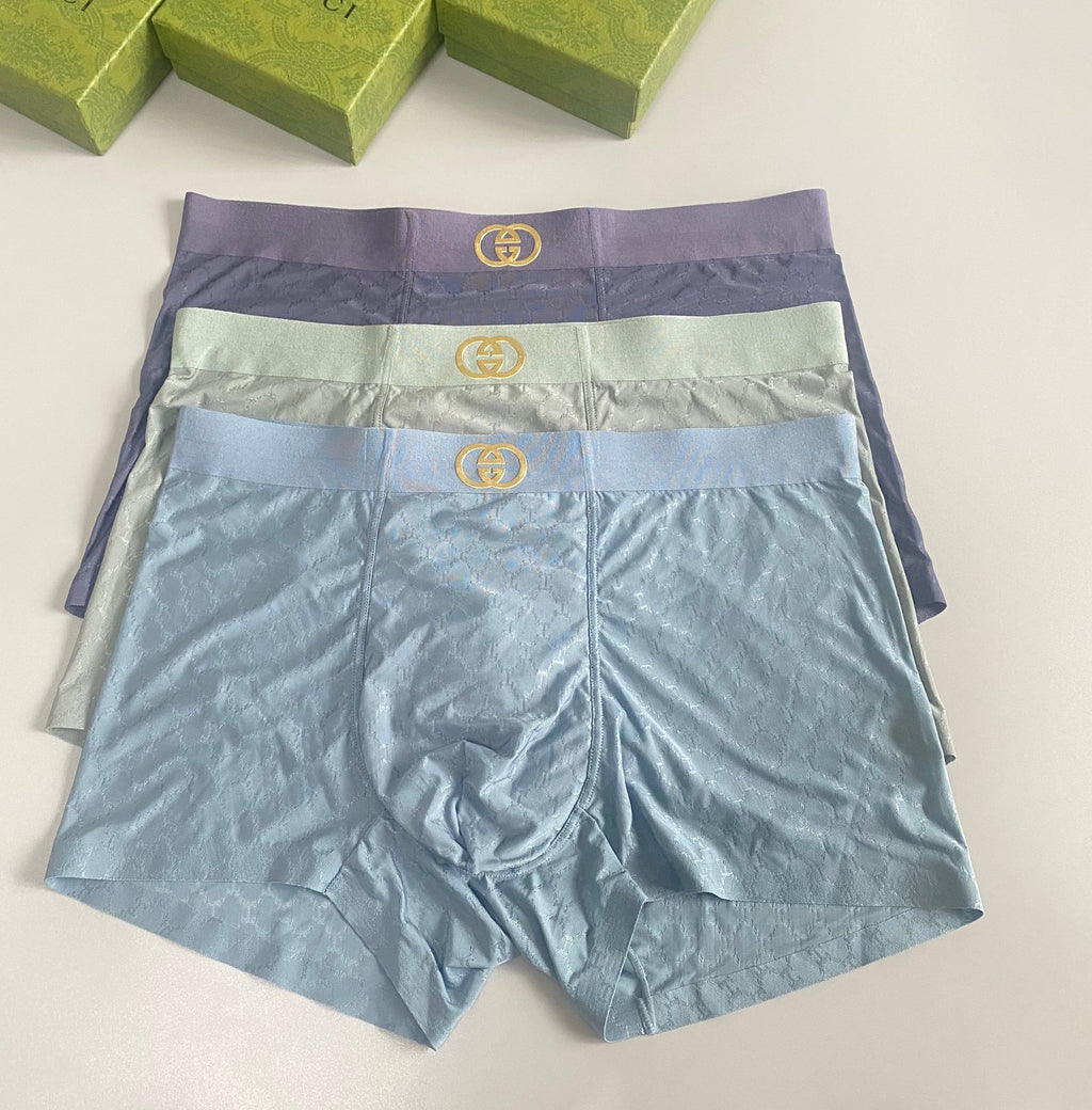 Gucci Nylon Blend Men's Boxer Briefs - 3-Piece Box