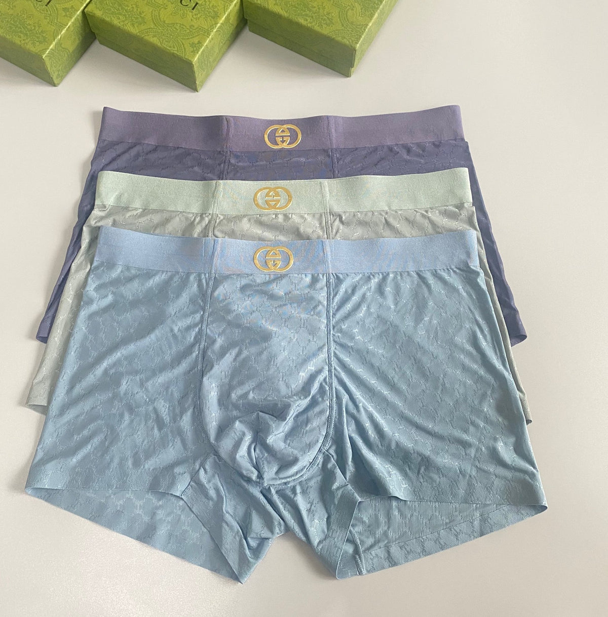 Gucci Nylon Blend Men's Boxer Briefs - 3-Piece Box