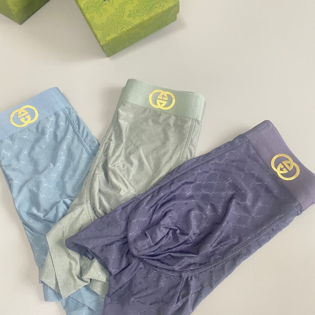 Gucci Nylon Blend Men's Boxer Briefs - 3-Piece Box