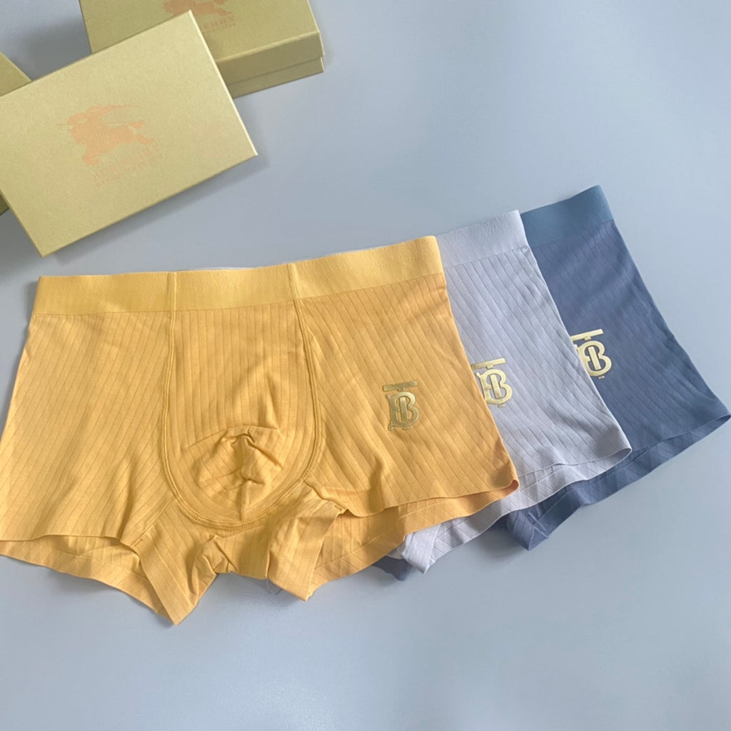 Burberry Cotton Men's Boxer Briefs - 3-Piece Box