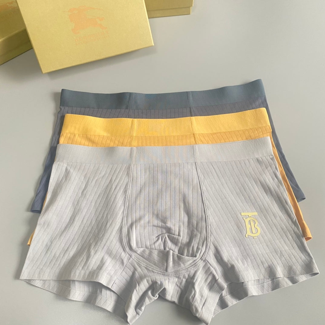 Burberry Cotton Men's Boxer Briefs - 3-Piece Box