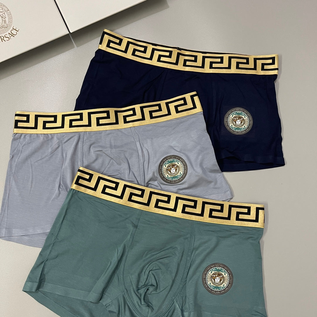 Versace Modal Men's Boxer Briefs - 3-Piece Box
