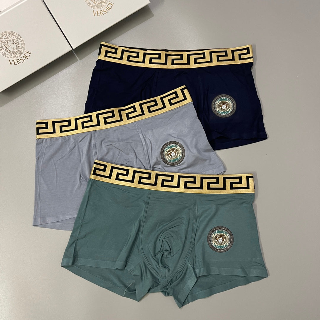 Versace Modal Men's Boxer Briefs - 3-Piece Box