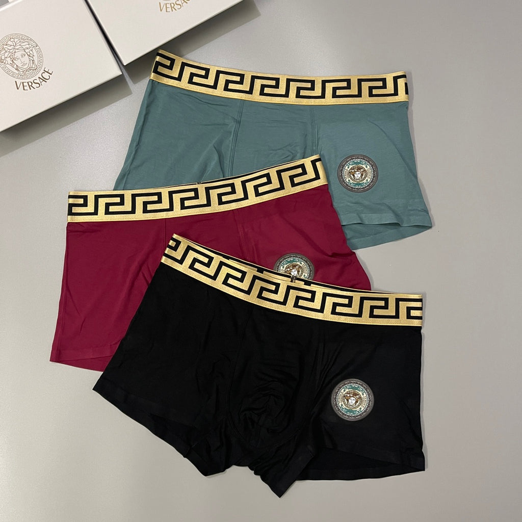 Versace Modal Men's Boxer Briefs - 3-Piece Box