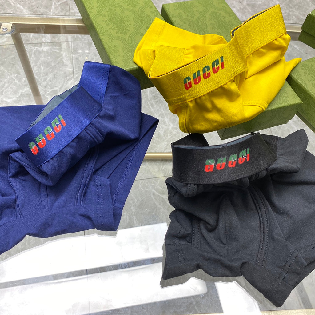Gucci Colour Logo Men's Trunk Underwear - 3-Piece Box