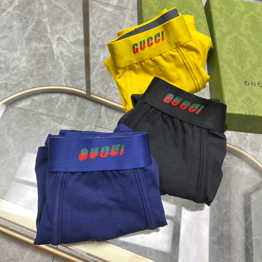 Gucci Cotton Men's Boxer Briefs - 3-Piece Box