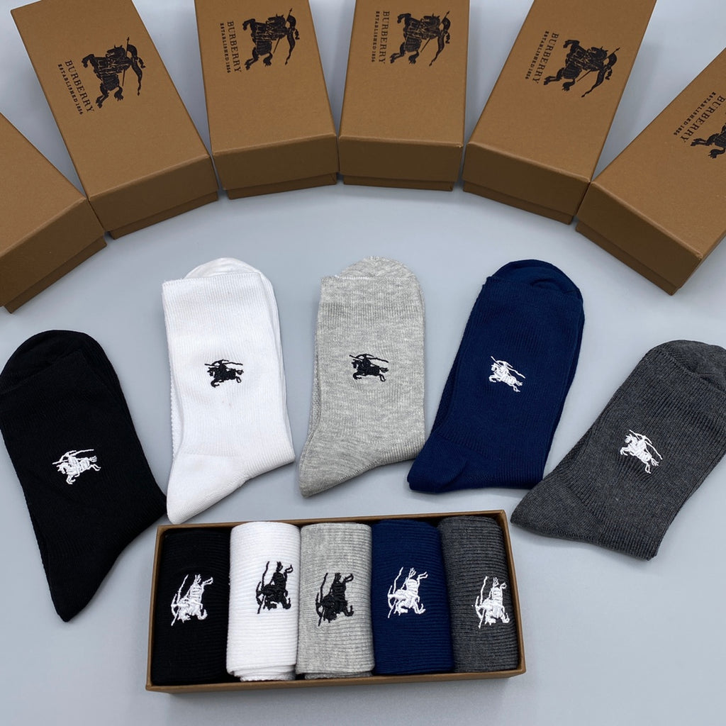 Burberry Men's Boxer Briefs - 5-Piece Box