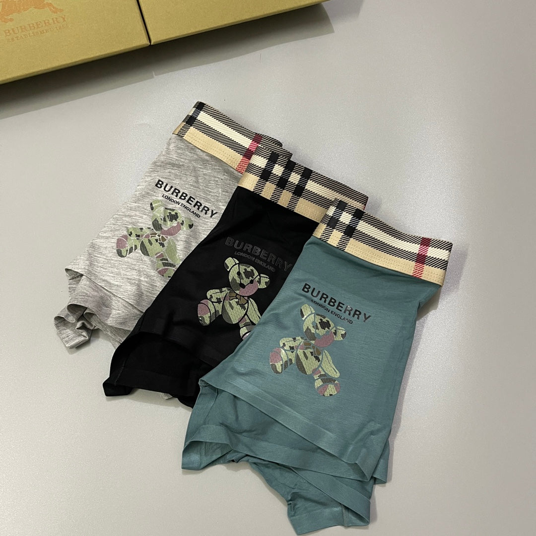 Burberry Modal Men's Boxer Briefs - 3-Piece Box