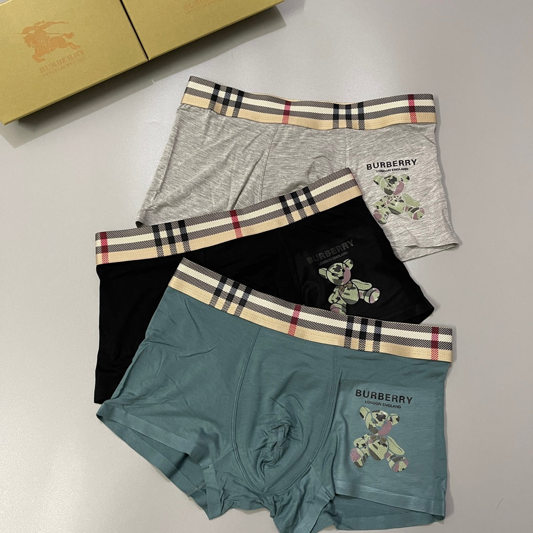 Burberry Modal Men's Boxer Briefs - 3-Piece Box