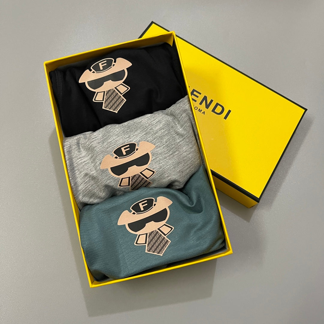 Fendi Modal Men's Boxer Briefs - 3-Piece Box