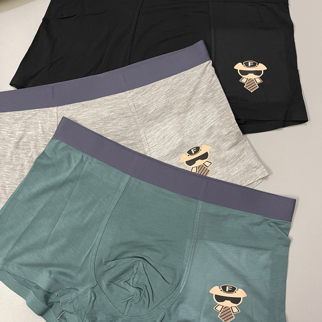 Fendi Modal Men's Boxer Briefs - 3-Piece Box